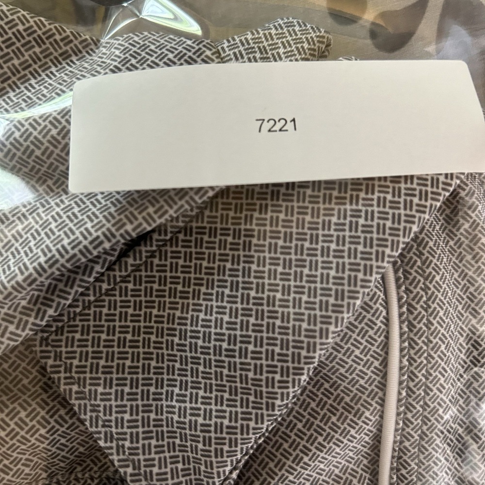 Johnnie O Polo Shirt Mens 2XL Gray Geometric Performance Stretch Bag Boy - Picture 15 of 15